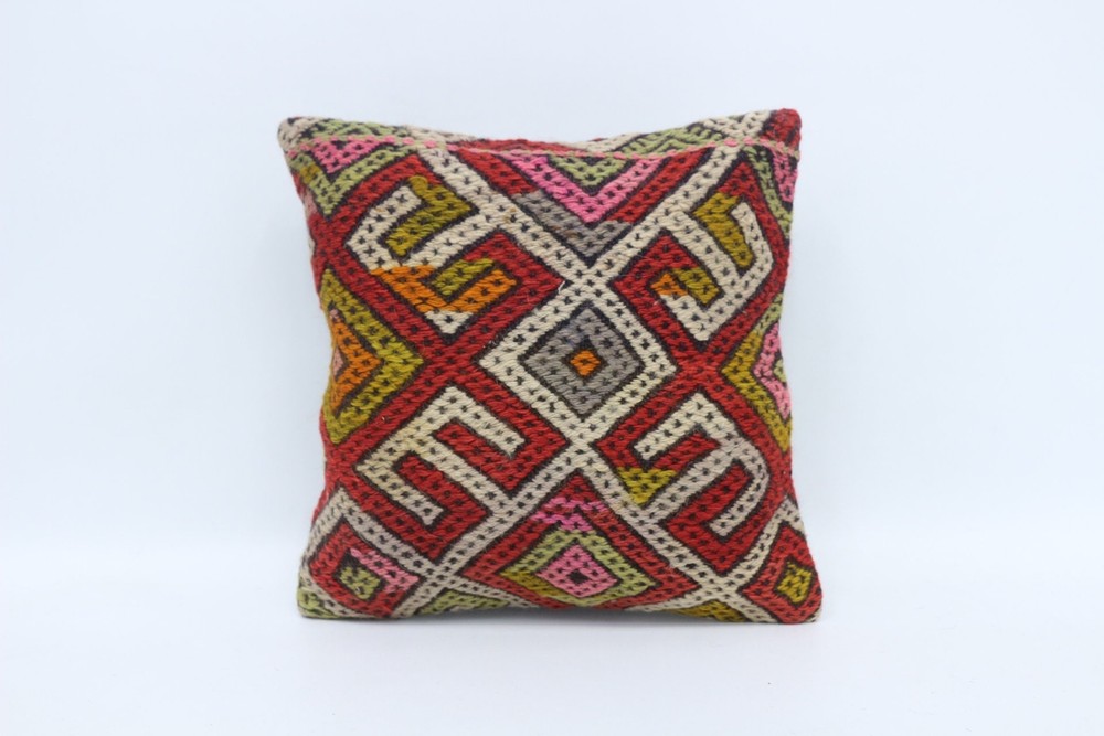 Pillow Cover, Throw Kilim Pillow, Turkish Kilim Pillow, 14