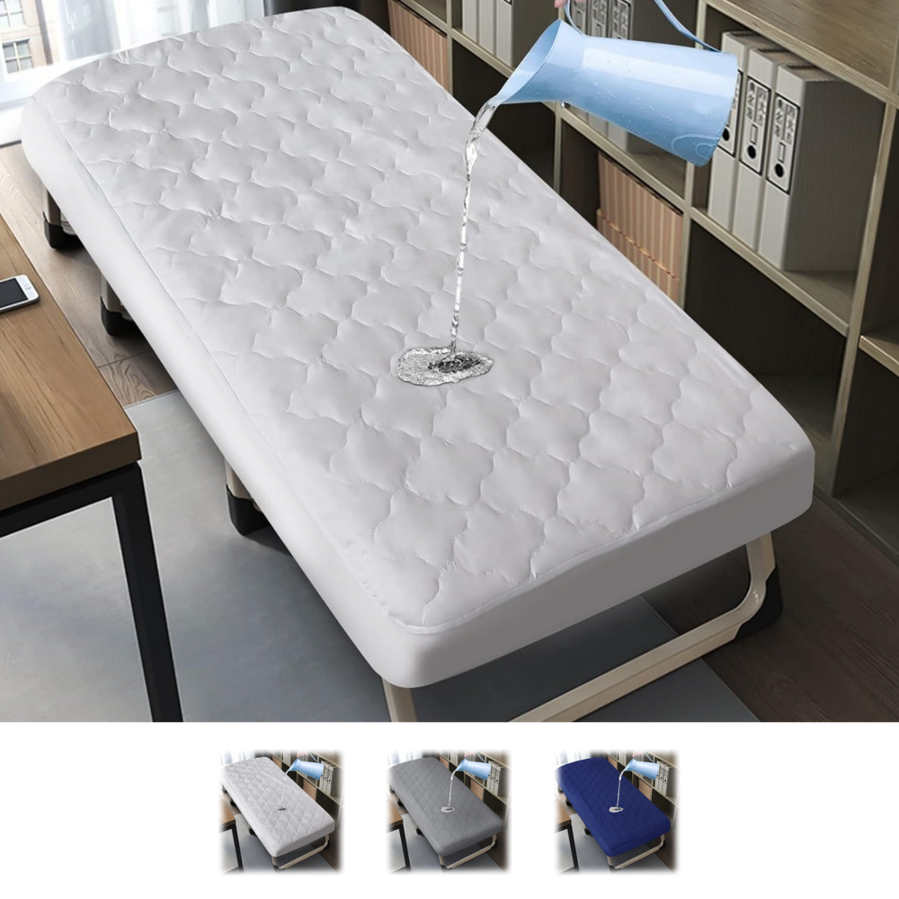 Cot Mattress Pad Protector Waterproof Quilted Cover for Narrow Twin 30