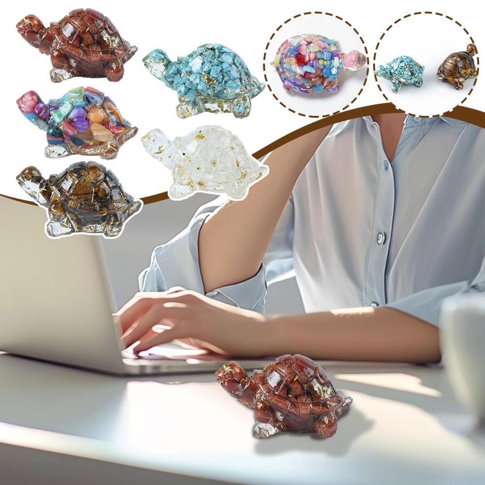 Resin Turtle Ornament Decoration Desktop Decorations Handicrafts Car Decor T7N7