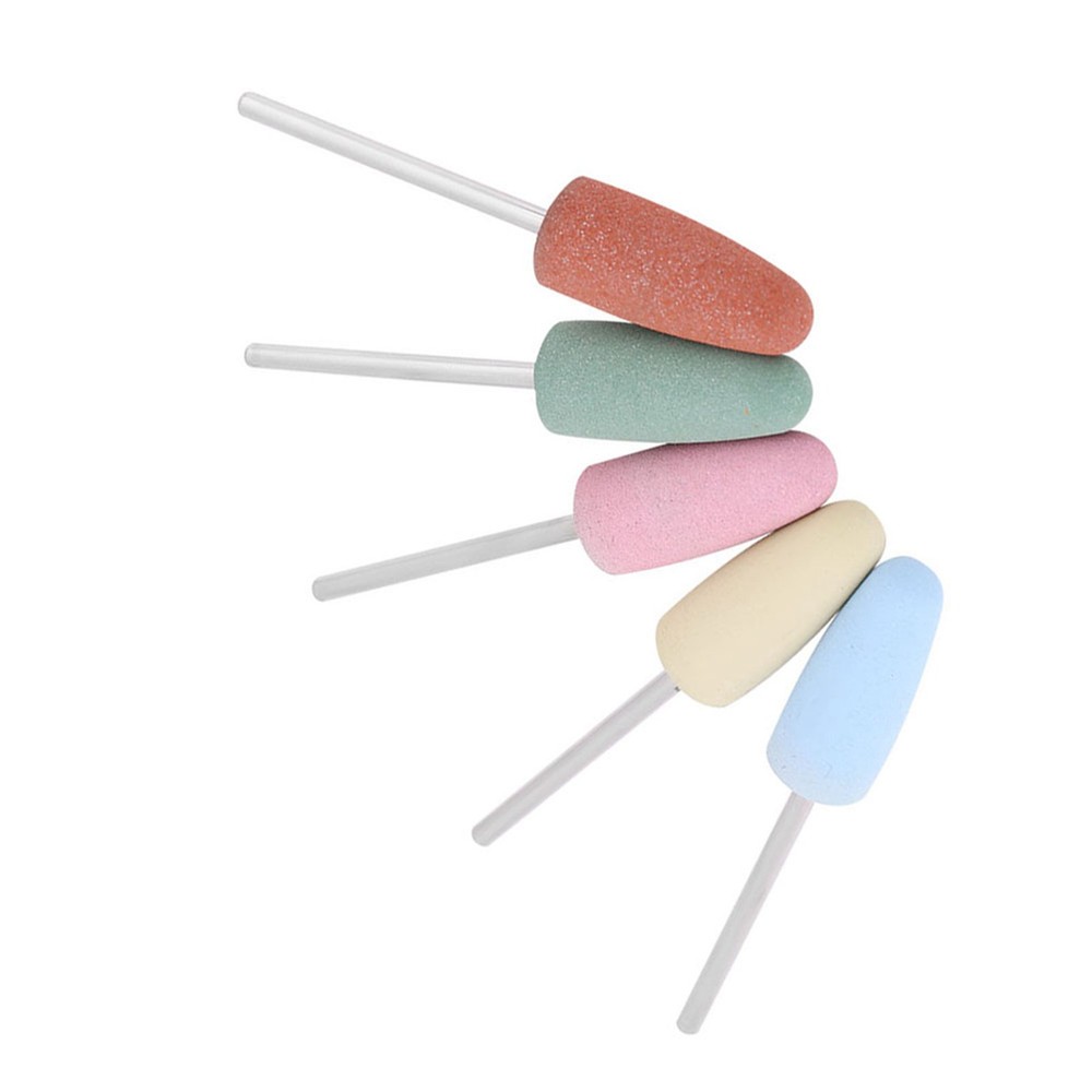 5pcs Nail Art Silicone Polisher Nail Grinders Drill Bits Manicure Machine To FAD