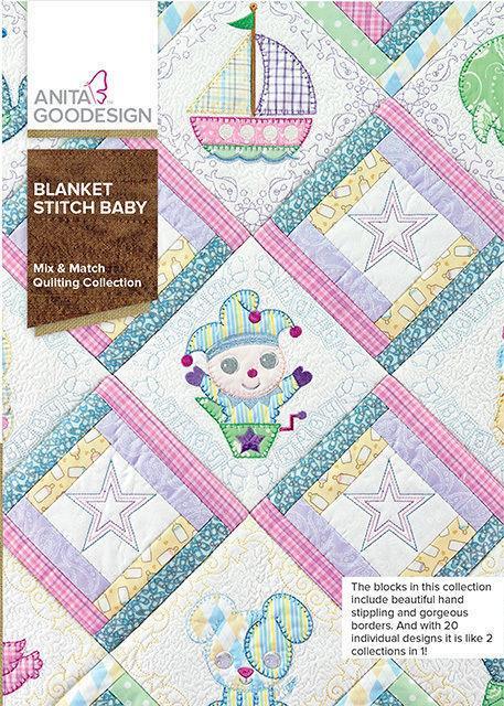 Anita Goodesign Blanket Stitch Baby Embroidery Machine CD NEW 189AGHD