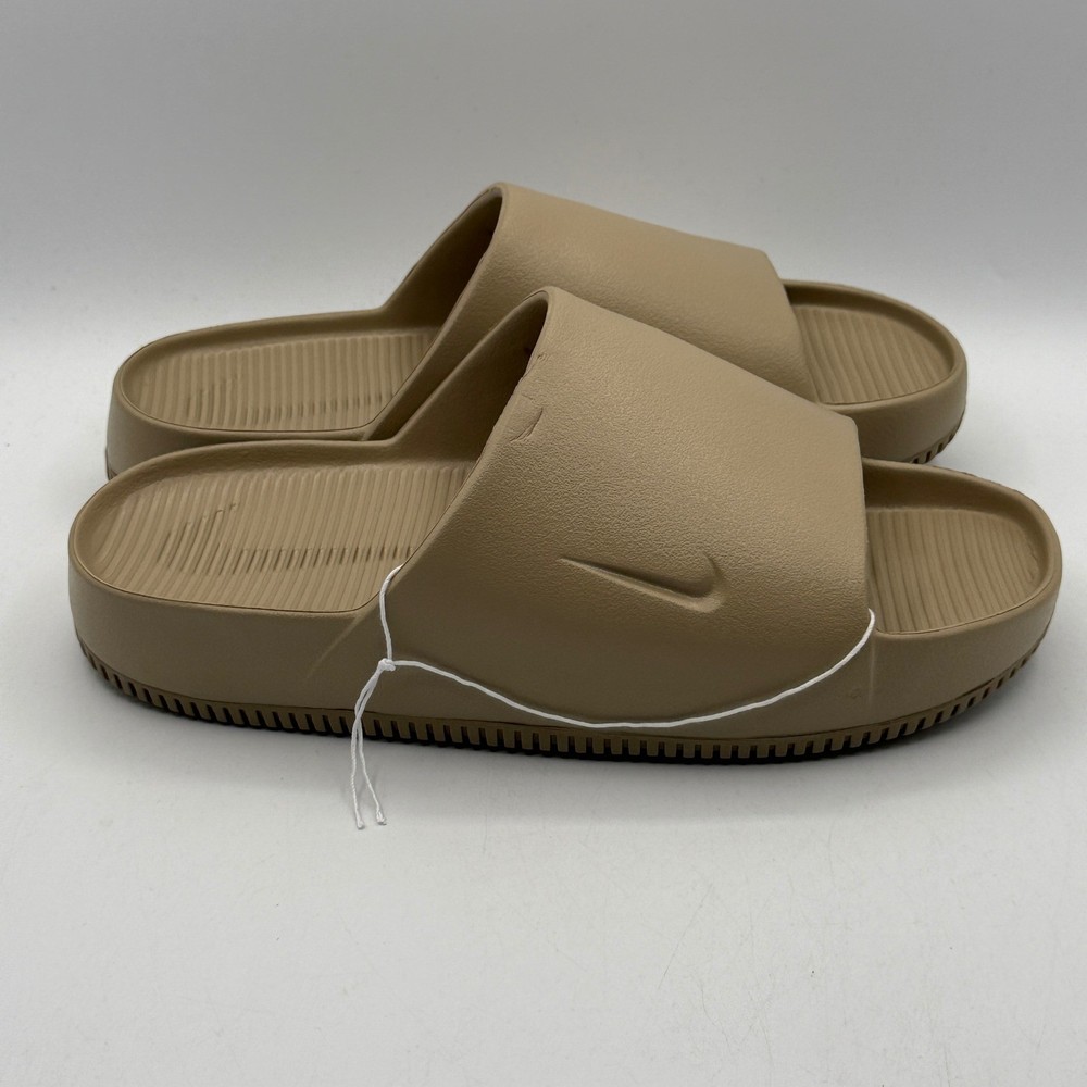 Nike Calm Slide Mens Size 9 Khaki Tan Foam Comfort Sandal FD4116-201