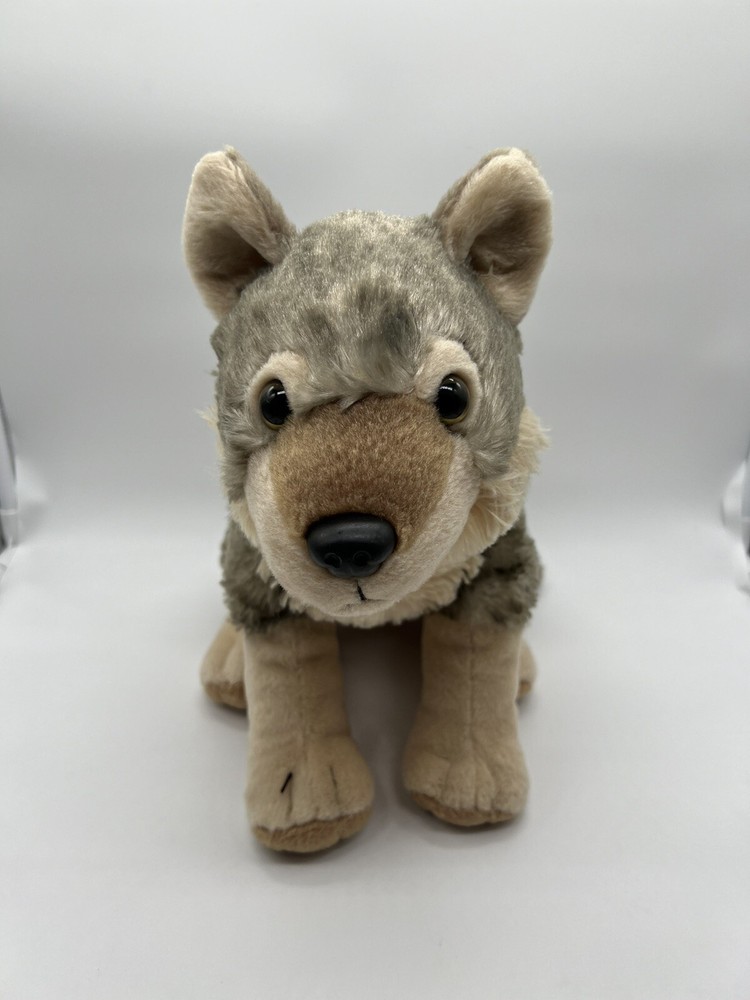 Wild Republic 11 Inch Gray Timber Wolf Plush Stuffed Animal Toy