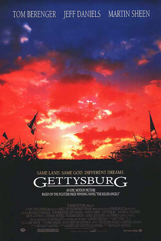 Gettysburg (1993) movie poster reproduction - single-sided - rolled
