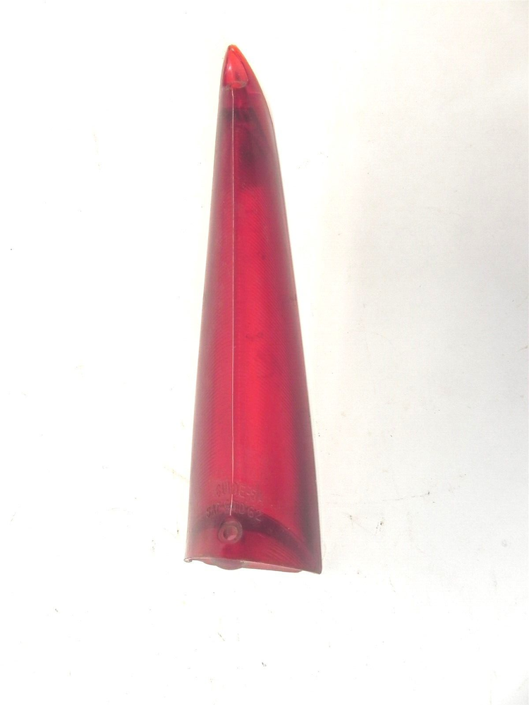 VINTAGE USED 1962 CADILLAC BRAKE TAIL LIGHT LENS OEM WITH A CHIPPED BOTTOM/WEAR