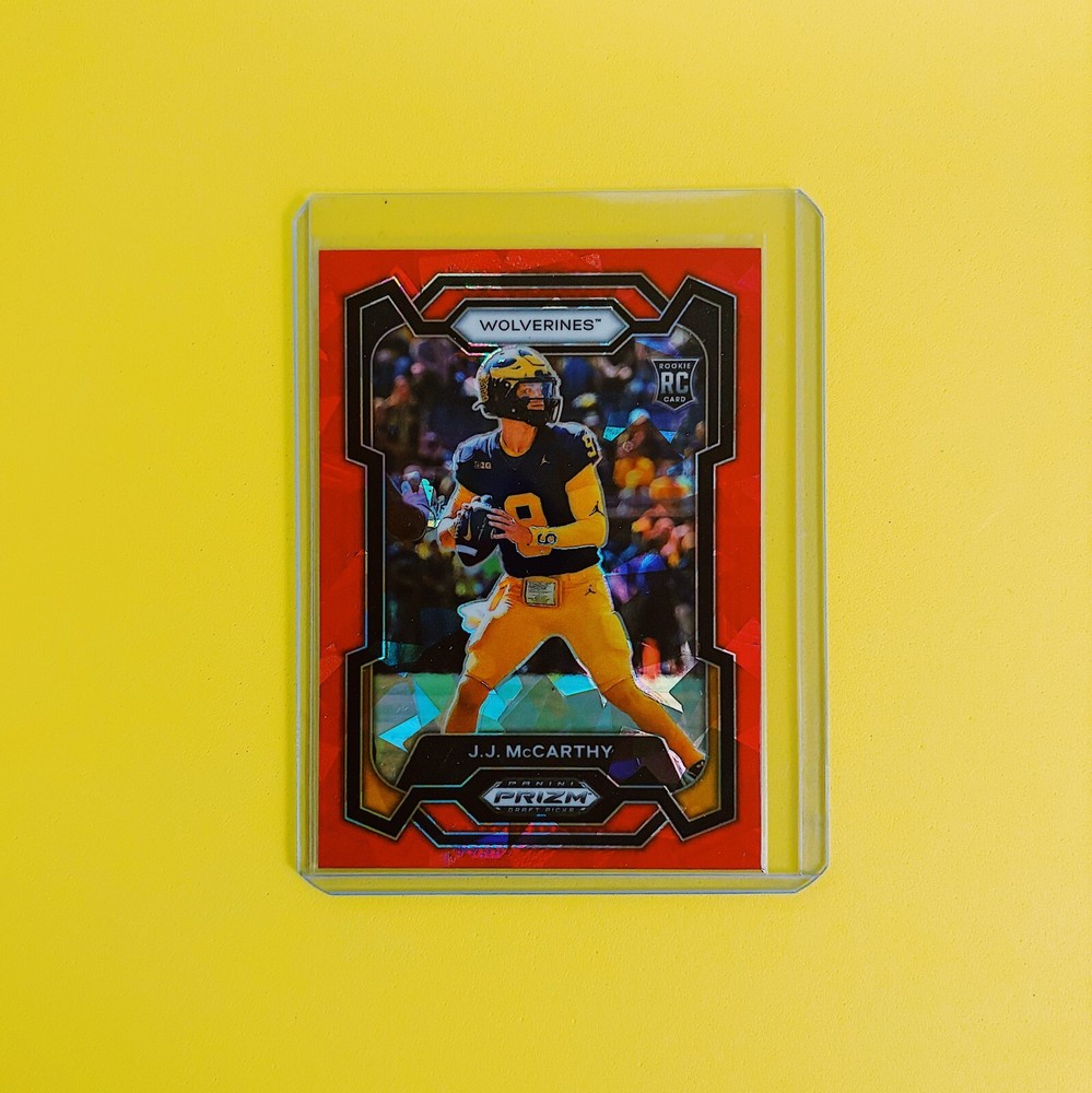 J.J. McCarthy 2024 Panini Prizm Draft Picks - Red Ice Prizm (RC)