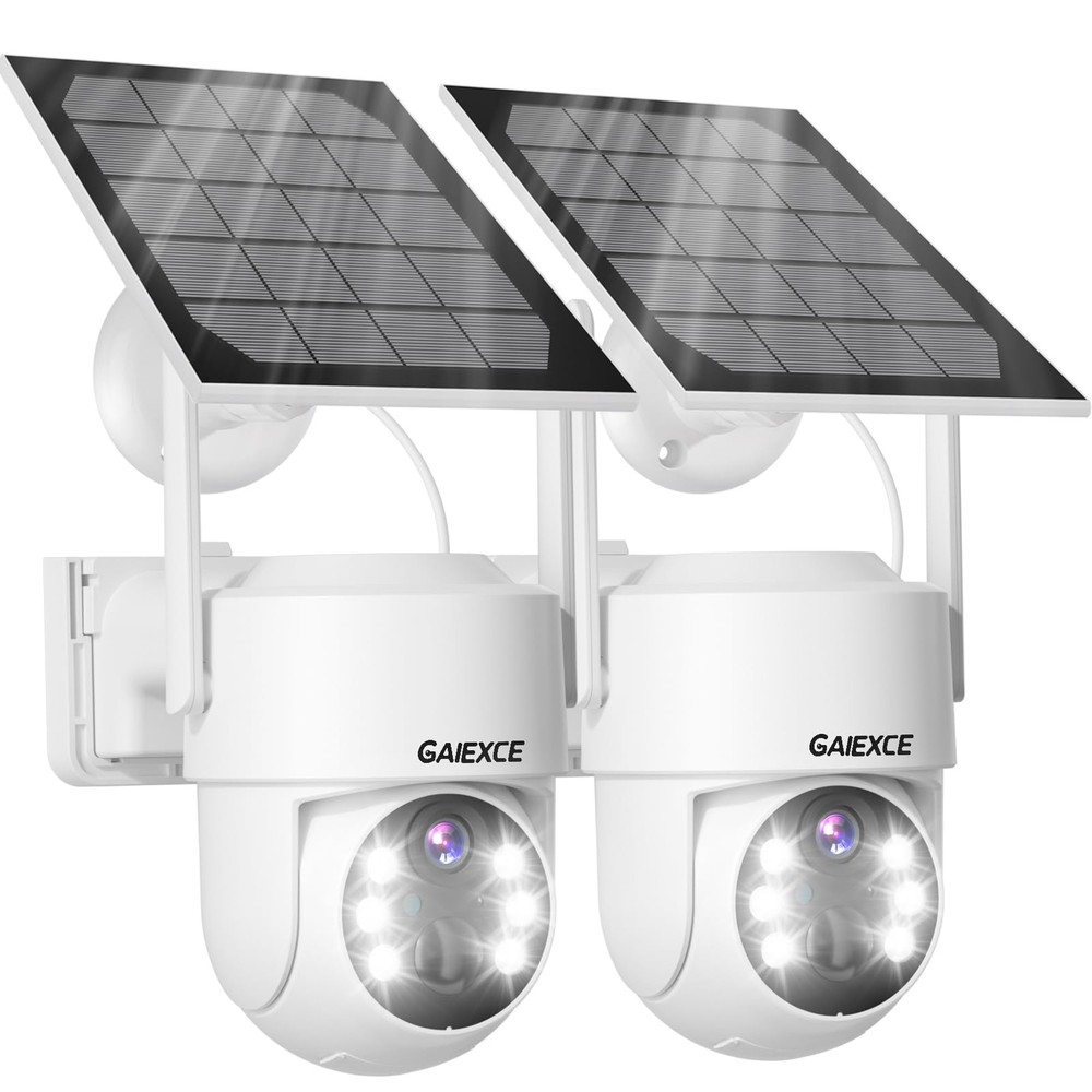4MP High-Resolution Solar-Powered Wireless Outdoor Security Camera – 100% Wire-Free, Battery-Operated, Weatherproof Design for Ultimate Home Protection
