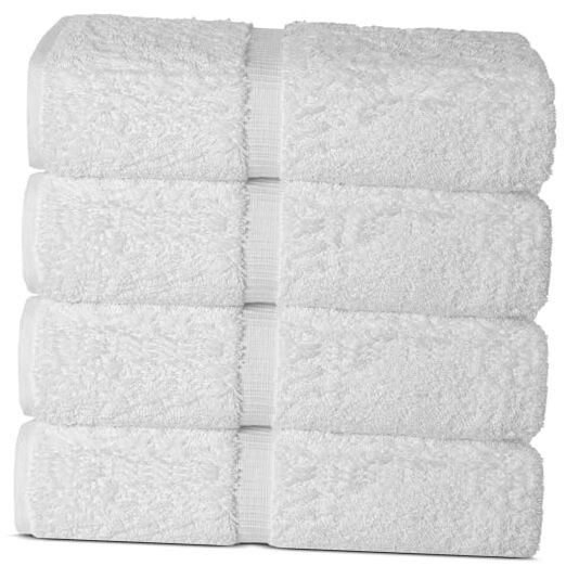 Premium 100% Cotton Turkish Bath Towels 30x60 White Large