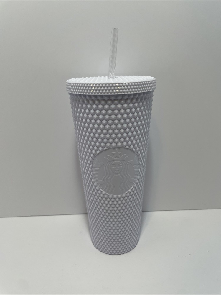 Starbucks 2024 White Studded Bling Diamond Tumbler 24 oz