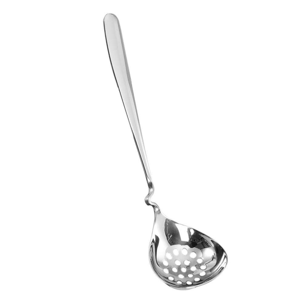 Skimmer Spoon Baking Strainer Food Serving Ladle with Round Design