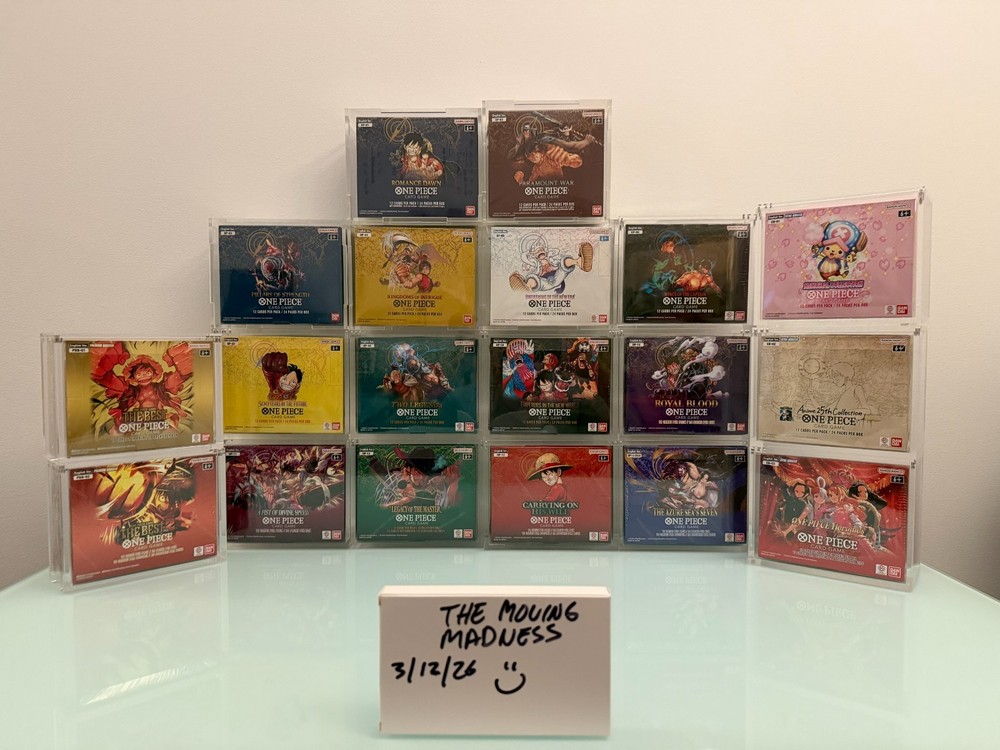 One Piece Sealed Booster Box English Collection OP01-OP14, PRB01-02 and EB01-03