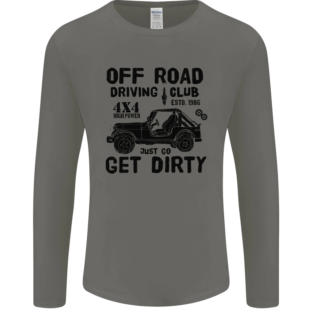 Off Road 4x4 Adventure Funny Long Sleeve Tee for Men