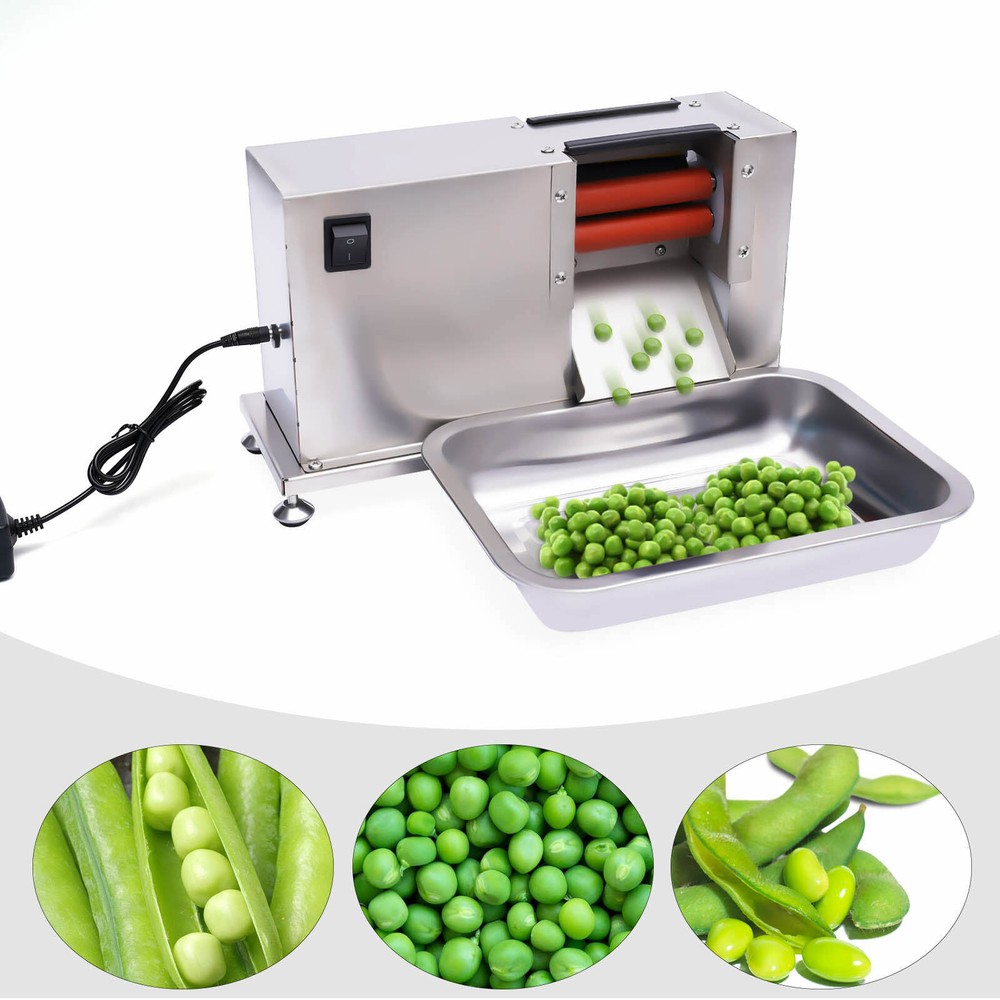 Electric Bean Pea Sheller Semi Automatic Bean Peeling Machine 15W Commercial