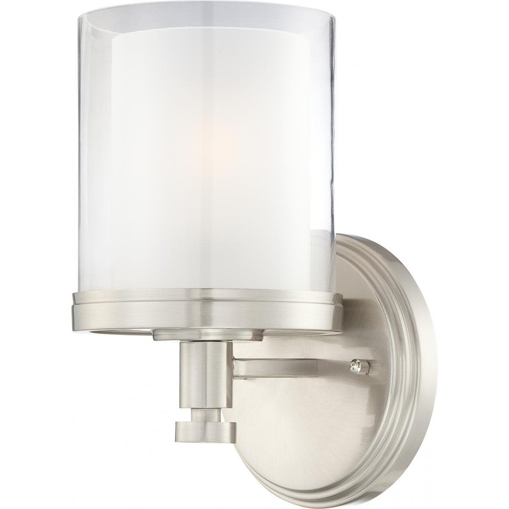 Bellevue 5-3/4W Nickel Bathroom Sconce - Single Light NVBF21926