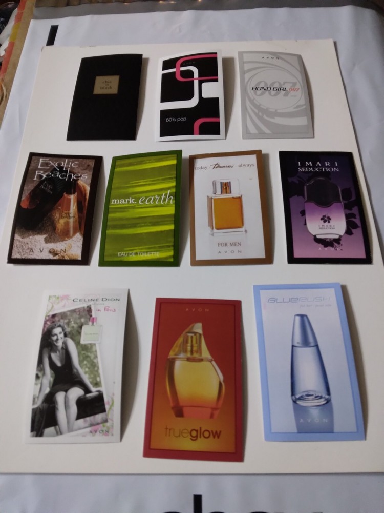 Vtg Avon 10 Fragrance Samples Lot NEW NOS New Old Stock Lot 1