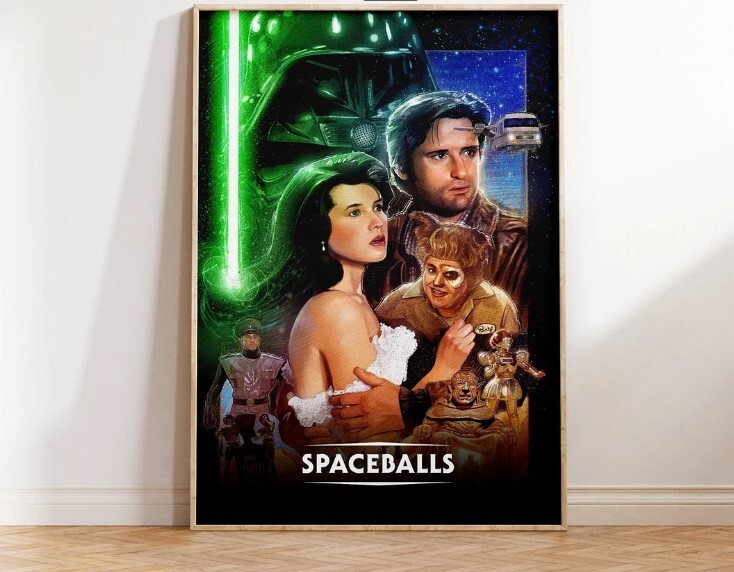 Star Wars Spaceballs Crossover Sci-Fi Comedy Wall Art 8 Print