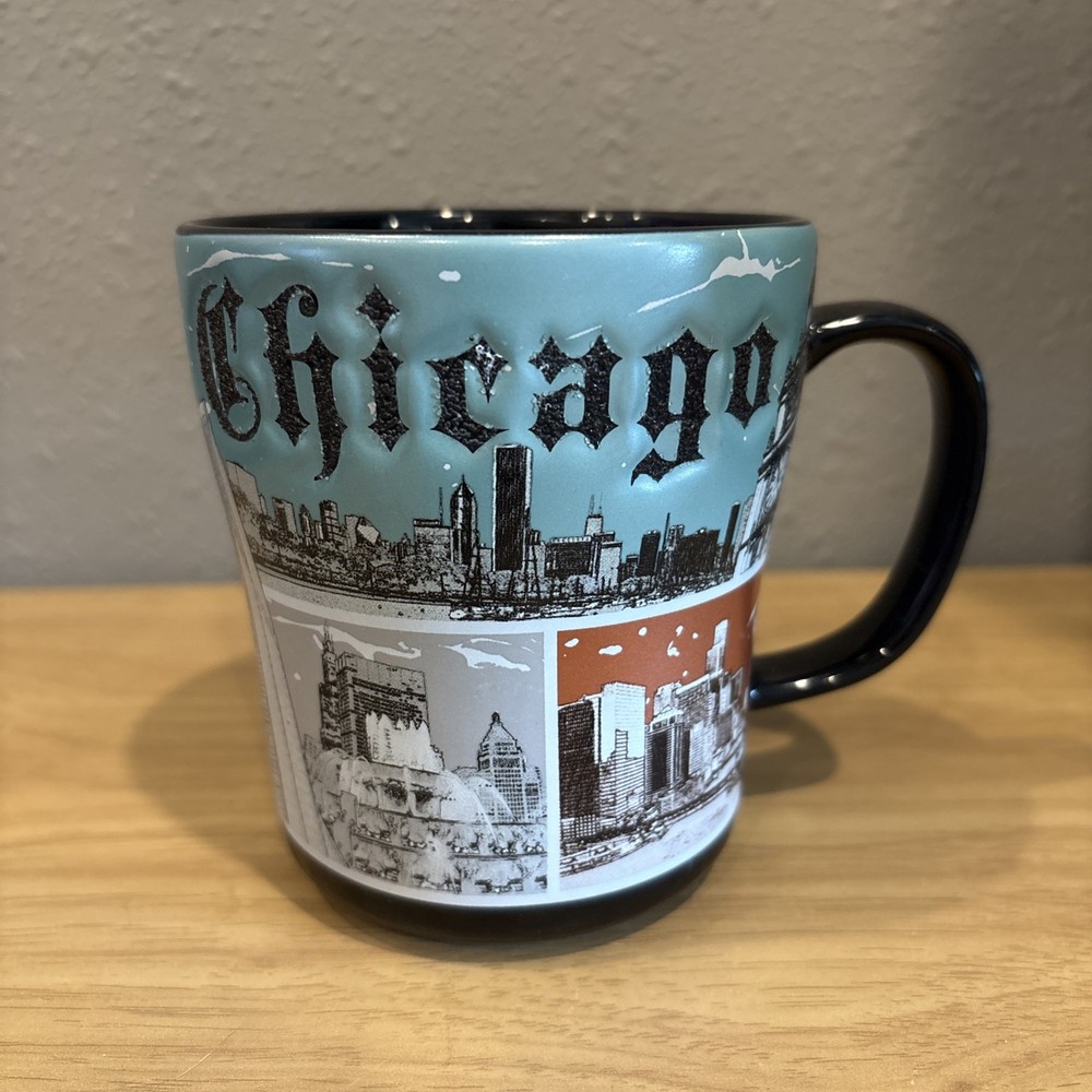 Chicago Coffee Mug Americaware 4.5” Tall Oversized Mug Cup Illinois