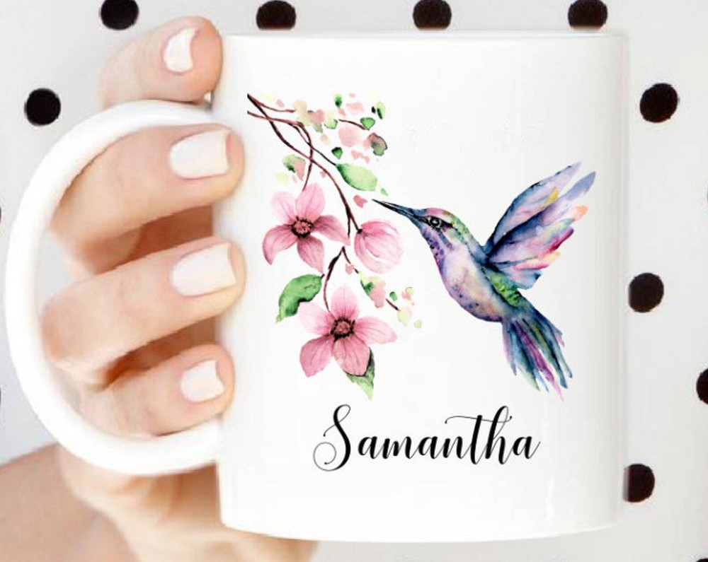 Hummingbird Coffee Mug Gift for Bird Lovers Women