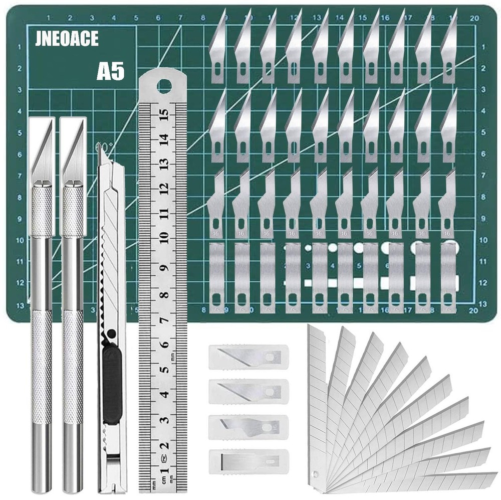 Precision Exacto Knife Craft Kit with 40 Blades for DIY Art & Hobby Projects