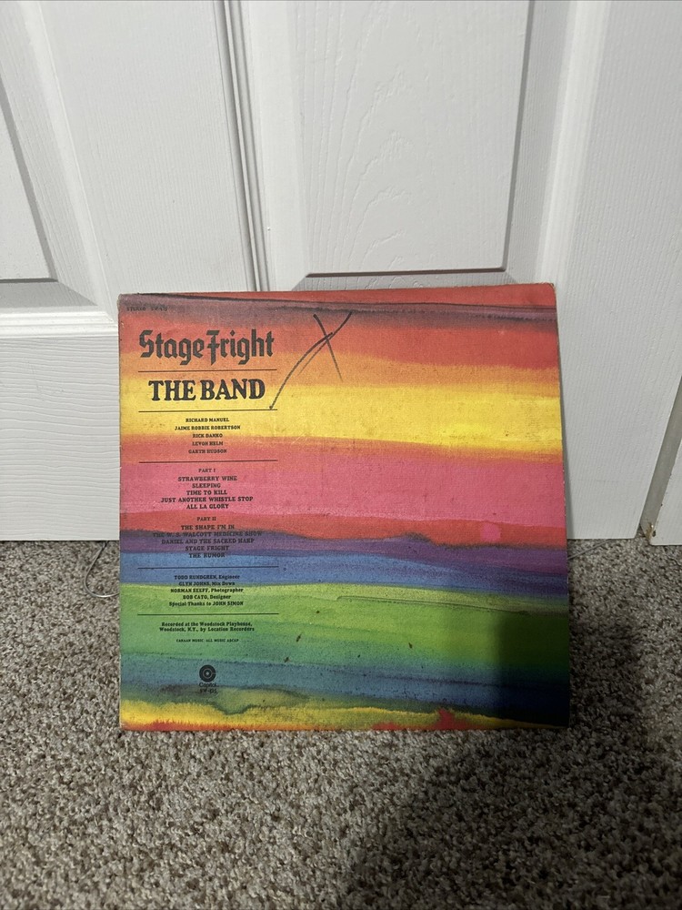 The Band Stage Fright Green Label Limited Edition Vinyl LP Album