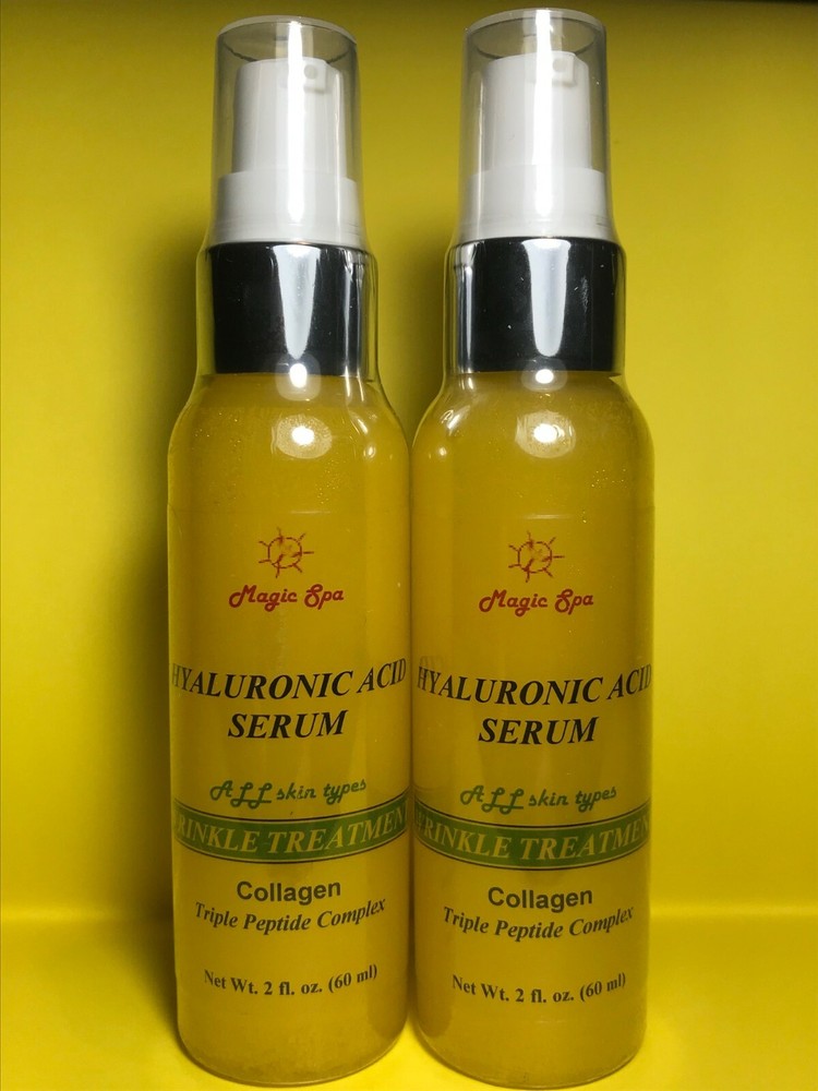 2x 2oz Hyaluronic Acid Serum with Matrixyl 3000 for Wrinkles & Anti-Aging