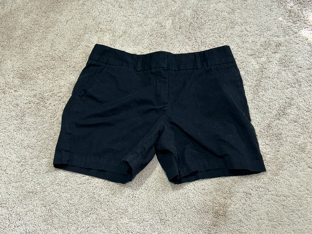 Ann Taylor Loft Womens Shorts Size 6 Black Chino Pockets Classic