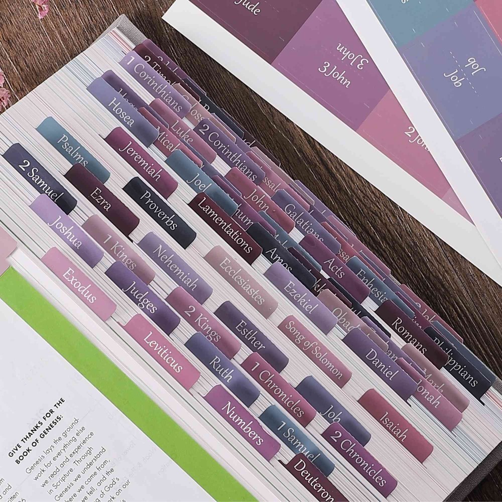 Thinkor Laminated & Repostion Bible Tabs Large Print Christian Gift for Women...