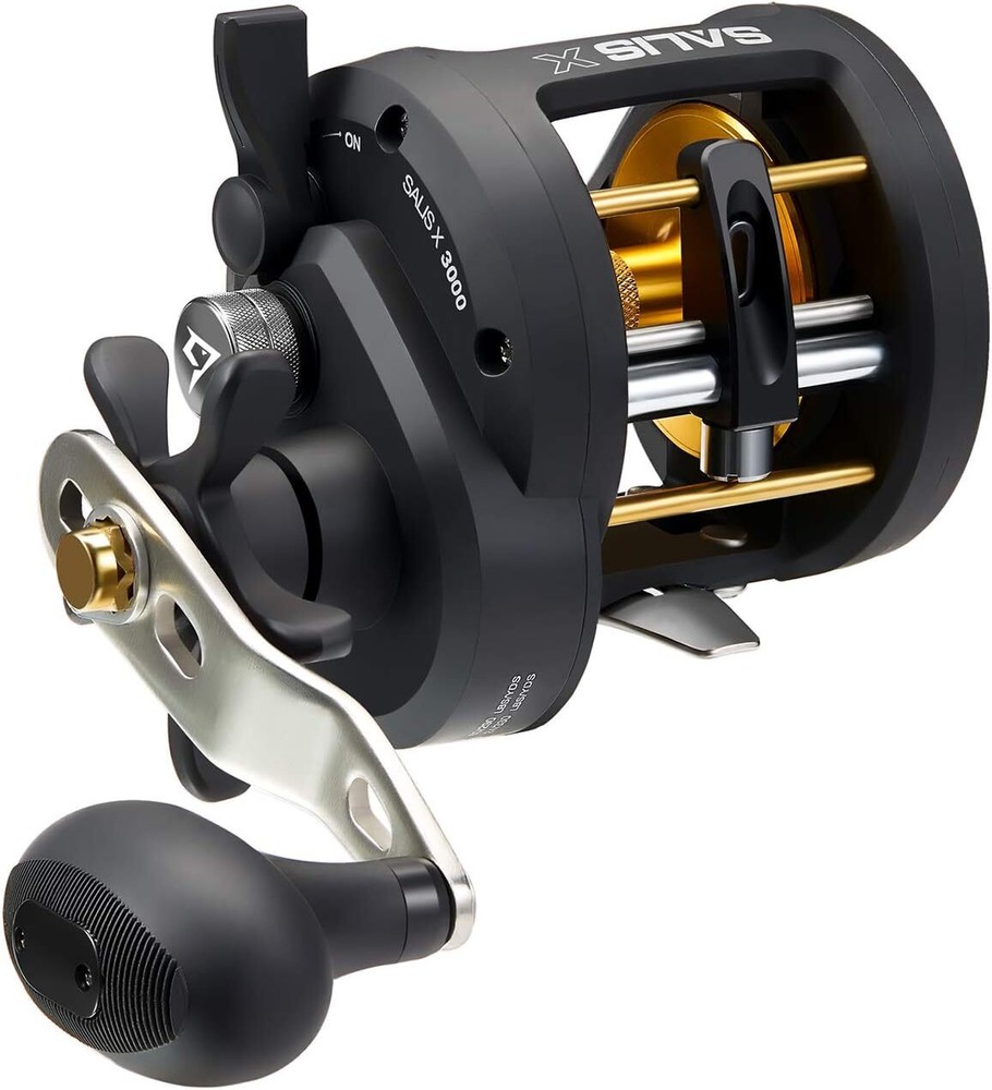 Salis X Baitcasting Fishing Reel, Round Level Wind Trolling Reel with 6.2:1 Gear