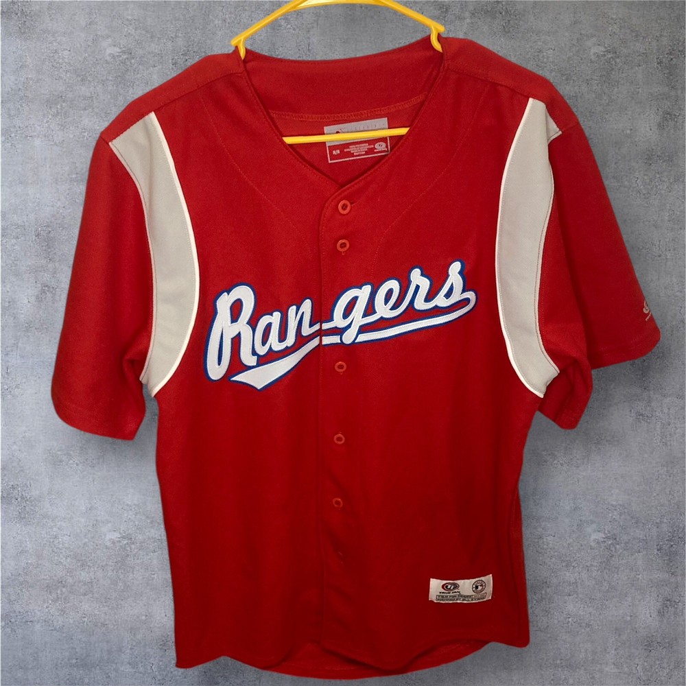 Texas Rangers Jersey Mens Medium Major League Baseball MLB True Fan Vintage