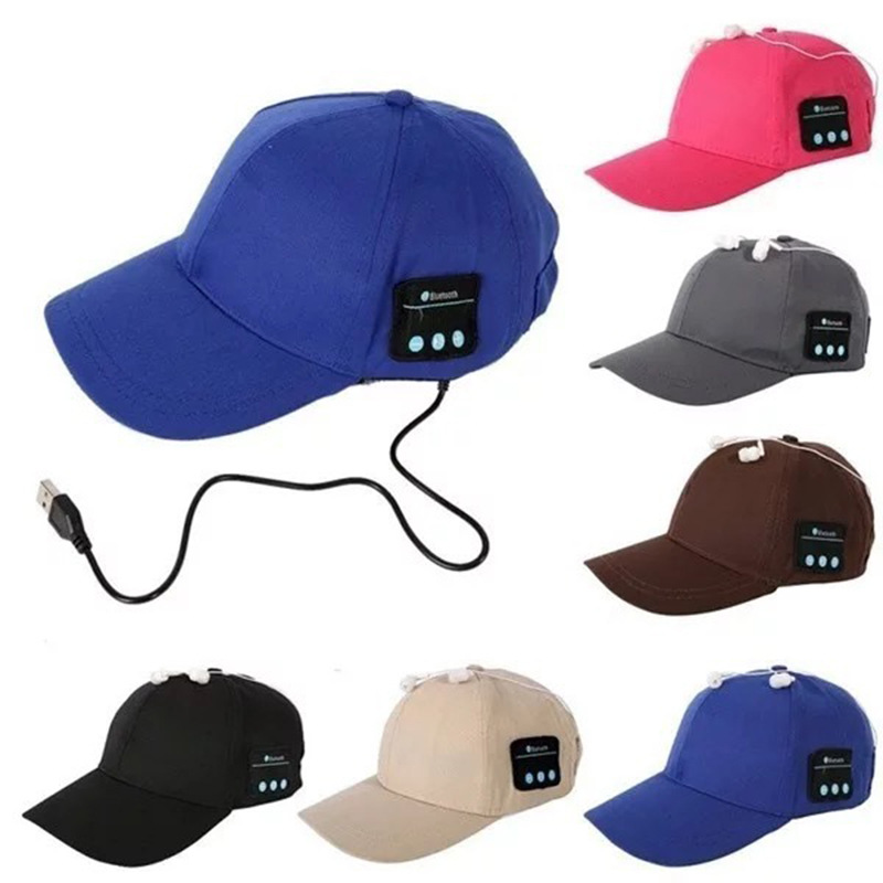 Wireless Bluetooth Smart Hat with Music Headset Fashion Sports Baseball Cap Mic