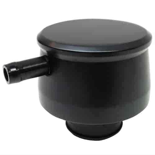 PRW 4120441 Valve Cover Breather Cap with Grommet Push-In Black Anodized Billet
