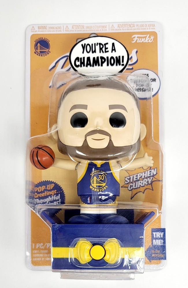 SEALED Funko Popsies NBA Stephen Curry Pop-Up Greetings Golden State Warriors