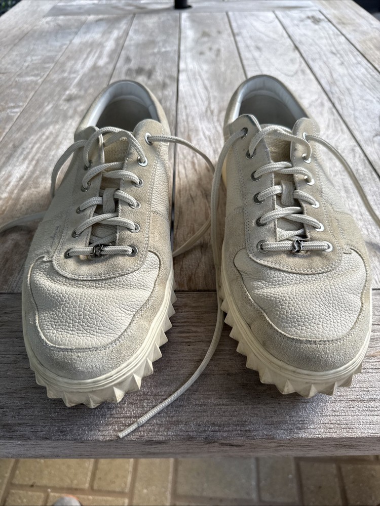 Ferregamo TZ 72252 Off White Sneakers 11.5 M