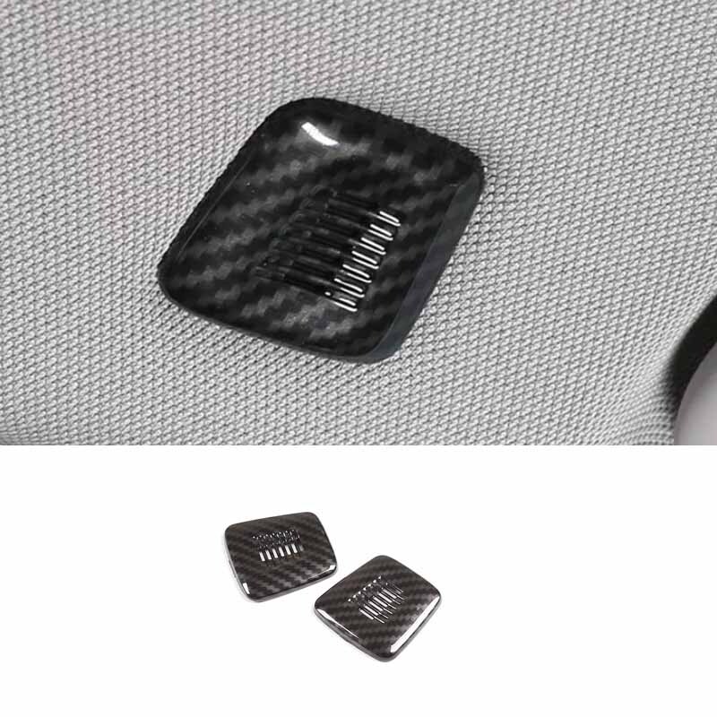 Car Roof For BMW X5 X6 F15 F16 Microphone Horn Cover Trim Carbon Fiber 2014-2018