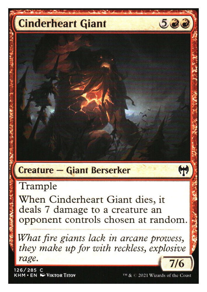 Cinderheart Giant Kaldheim MTG Regular Art Card