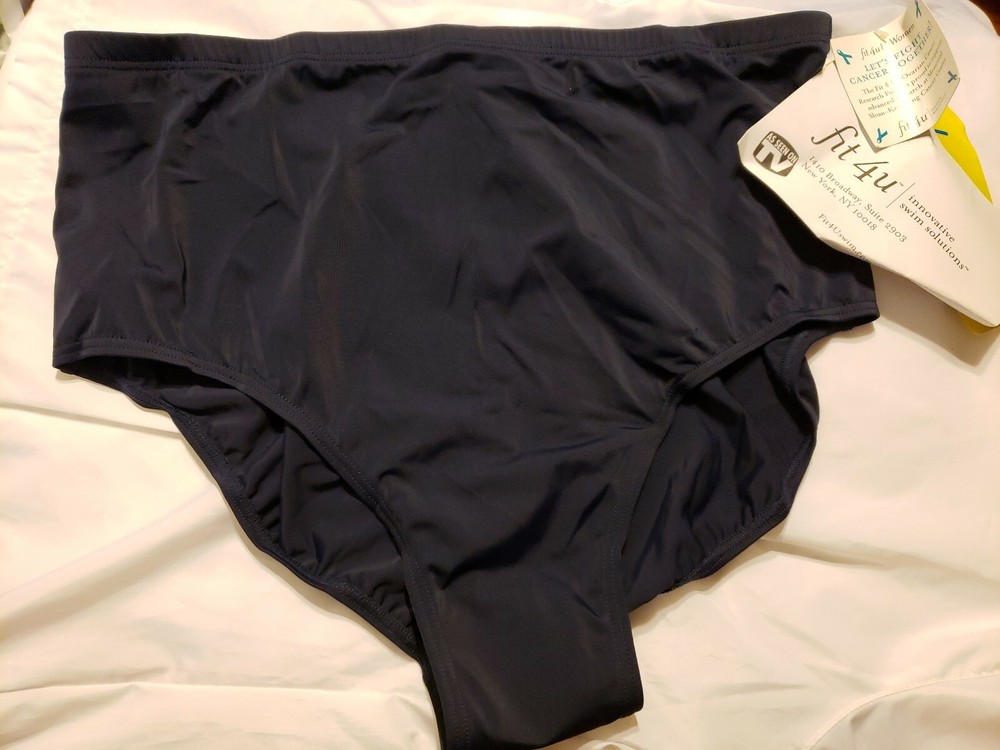 P43 NWT Macy's Fit 4 U High Waist Waisted Dark Navy Bottom 20W CLEARANCE SALE-image