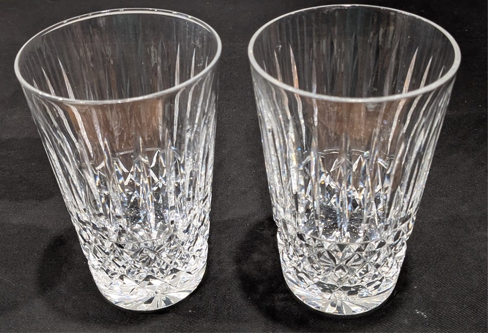 Waterford Crystal Maeve Highball Tumbler Glasses 12 Oz Set Of 2 Vintage 5”