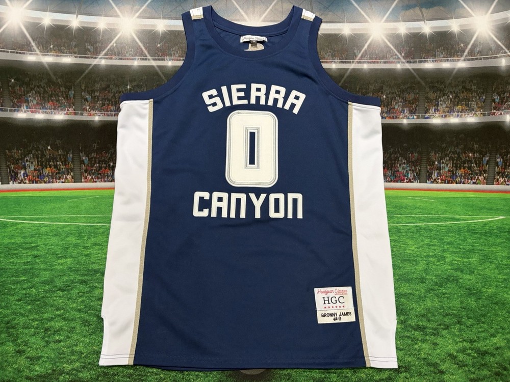 Bronny James Headgear Classics Sierra Canyon Basketball Jersey Size 2XL Used