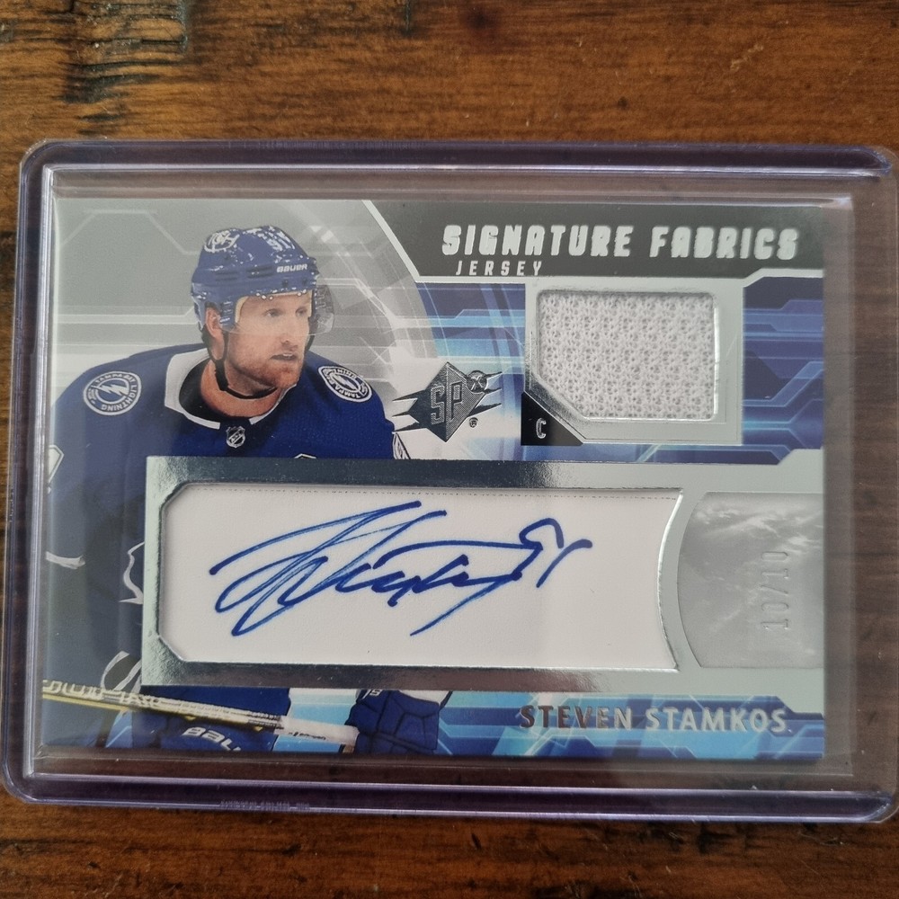 2021-22 UD SPX Signature Fabrics - Steven Stamkos - Patch Auto /10