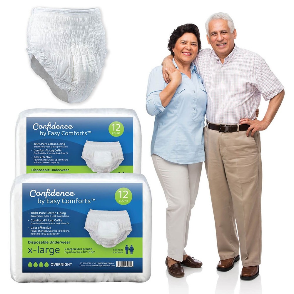 Confidence ECTM XL Absorbent Underwear 2-Pack