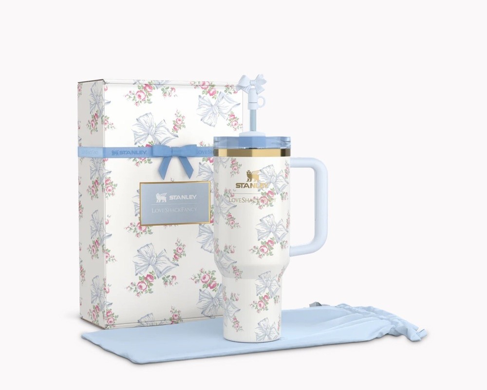 Stanley x Love Shack Fancy Tumbler 40 OZ Holiday  Rosa Beaux Blue **CONFIRMED**