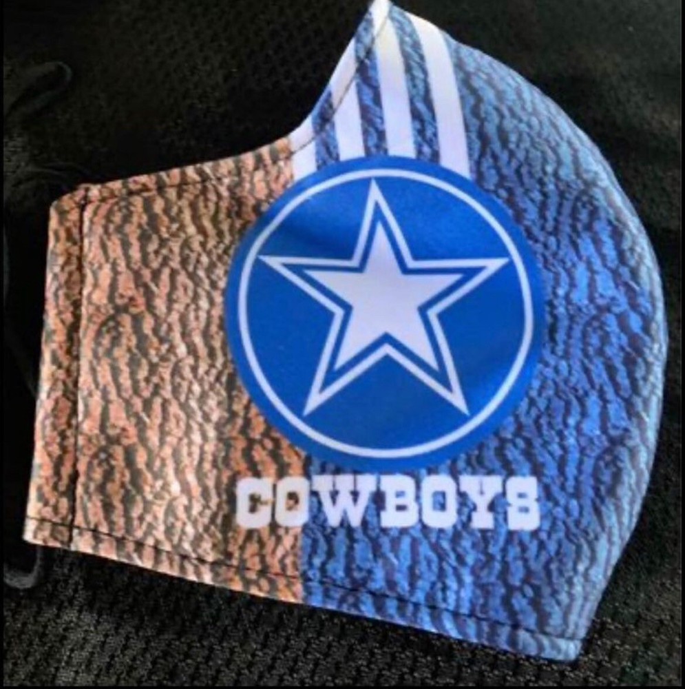 RARE FaceMask Dallas Cowboys BLUE Skull  (Adjustable)