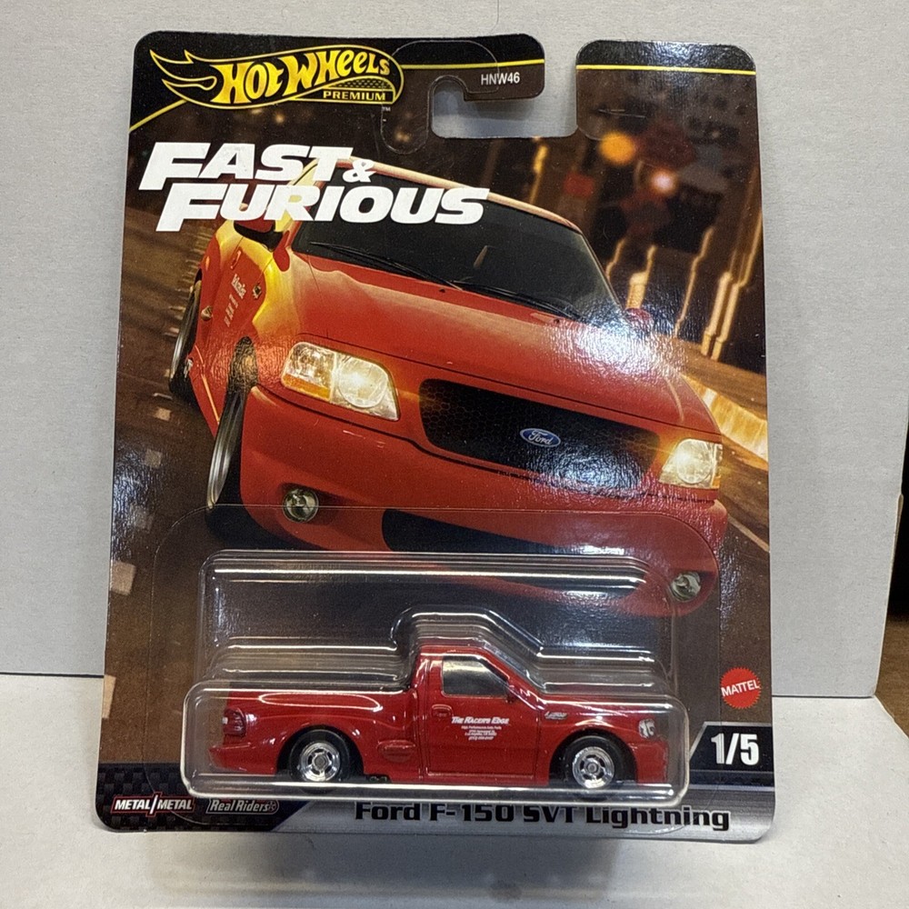 Hot Wheels Premium Fast & Furious Red Ford F-150 SVT Lightning Toy Car