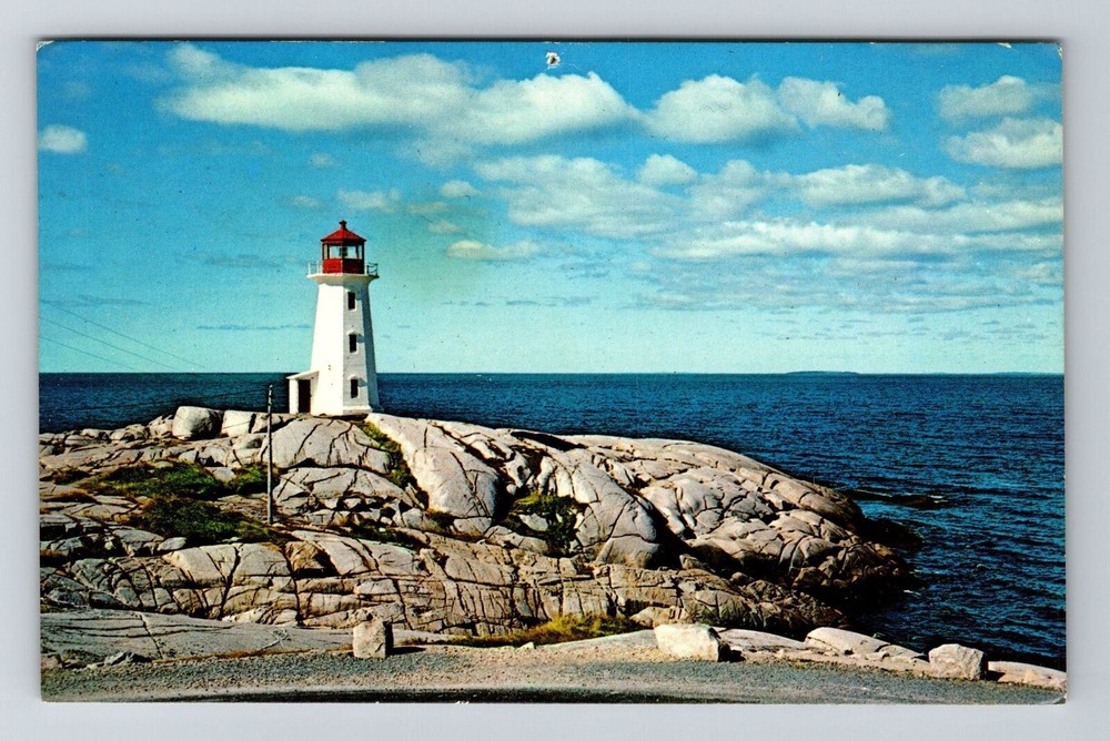 Peggy's Cove-Nova Scotia, The Lighthouse, Vintage Postcard