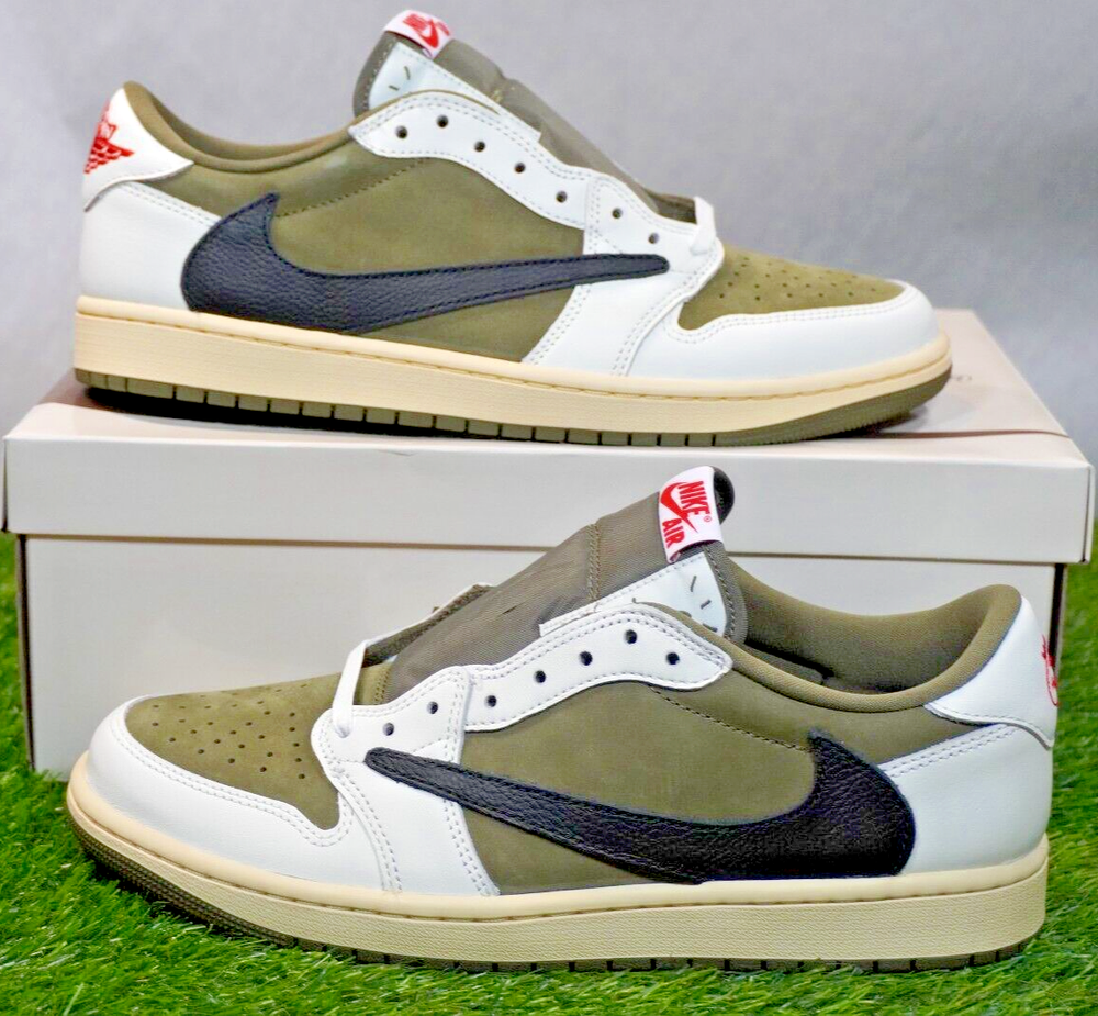 Jordan 1 Low x Travis Scott ‘Medium Olive’ (Size 10.5) **Brand New/OG All**