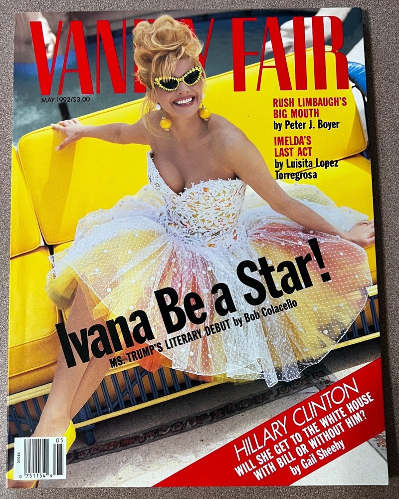 May 1992 Vanity Fair Magazine Issue featuring Ivana Trump on the cover