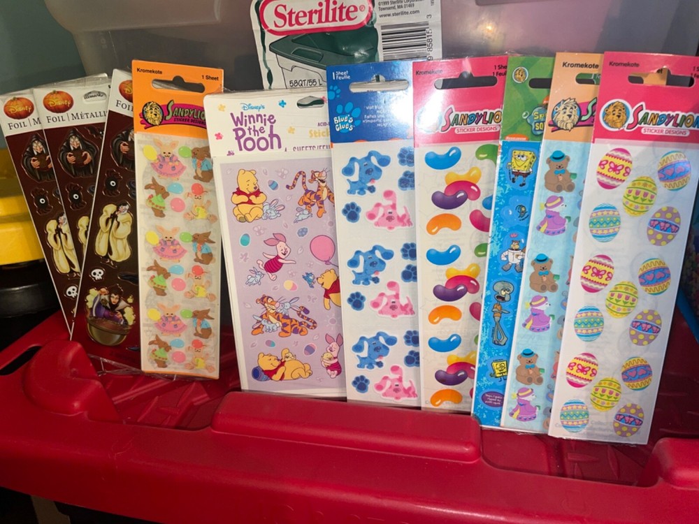 Vintage Sandylion & Hallmark Sticker Sheets 2000s NOS Sealed