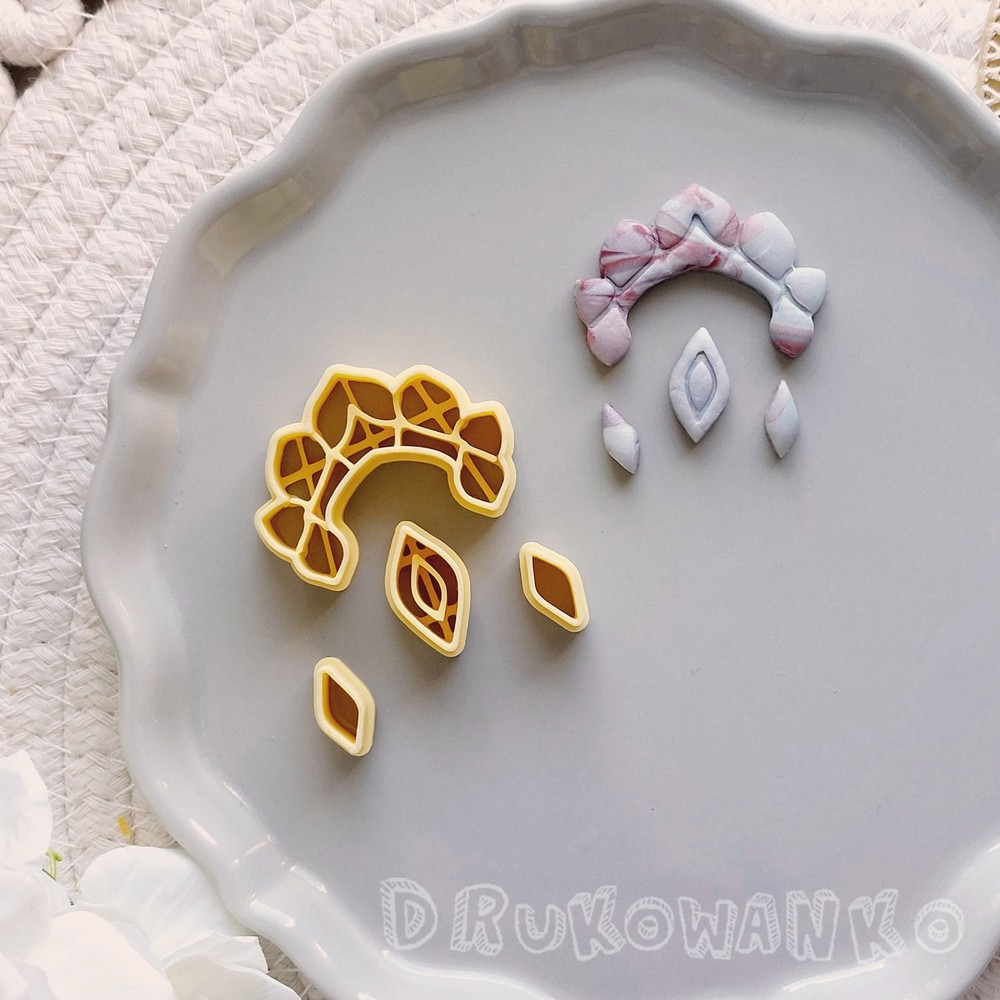 Earring Jewelry Shape Decoration 36 Polymer Clay Cutter For Earring Jewelry