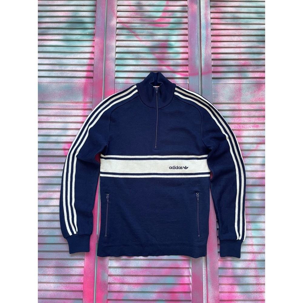 Very Rare Vintage Adidas 1/3 Zip Made in West Germany