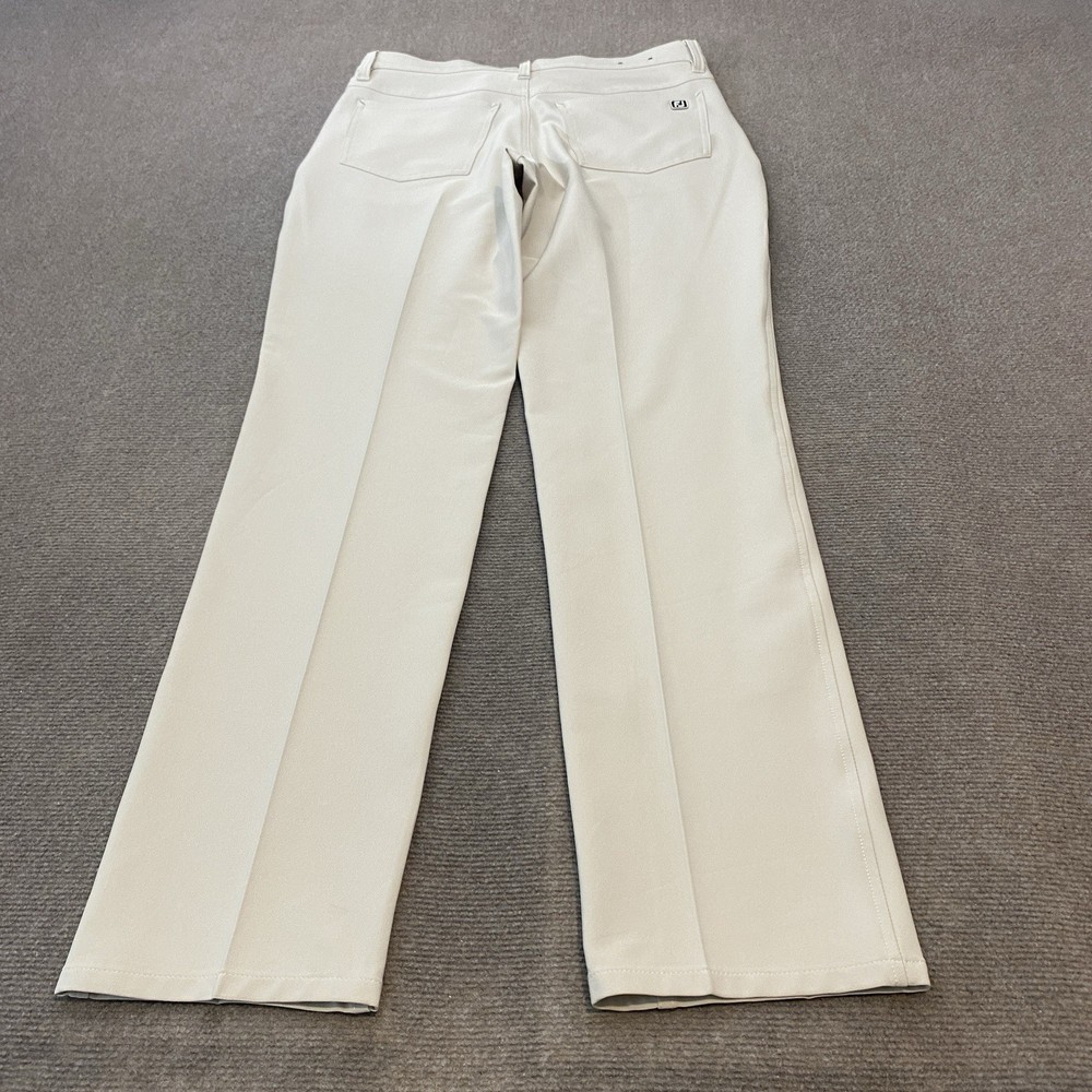 FootJoy Pants Mens 30x32 Beige Golf Performance Stretch Flat Front FJ Logo
